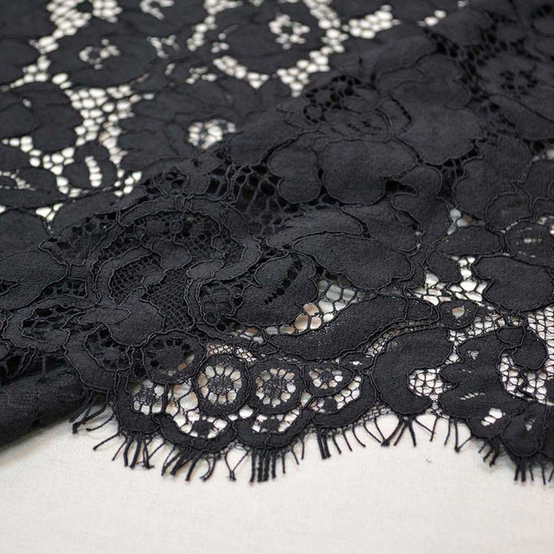 Eyelash Lace Lace Fabric Placement Floral for Apparel Wholesale Suppli 13